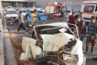 مصدومیت  ۹  نفر در حادثه رانندگی زیر گذر شهرک گلستان