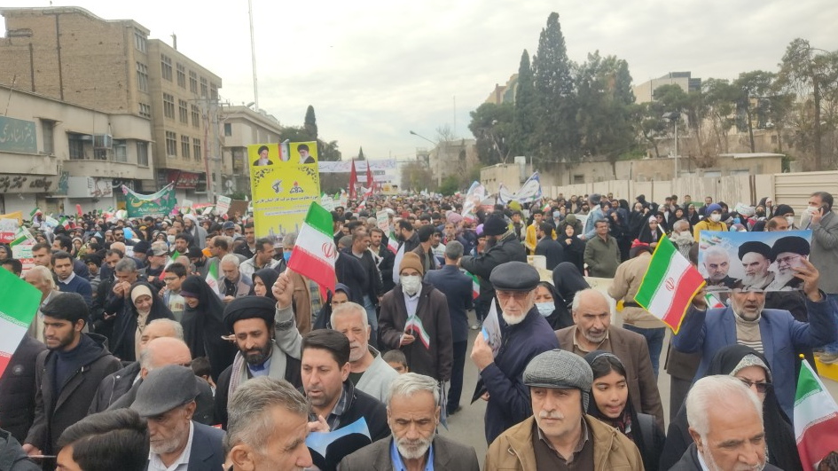 حضور گسترده مردم شیراز در جشن ۴۵ سالگی انقلاب